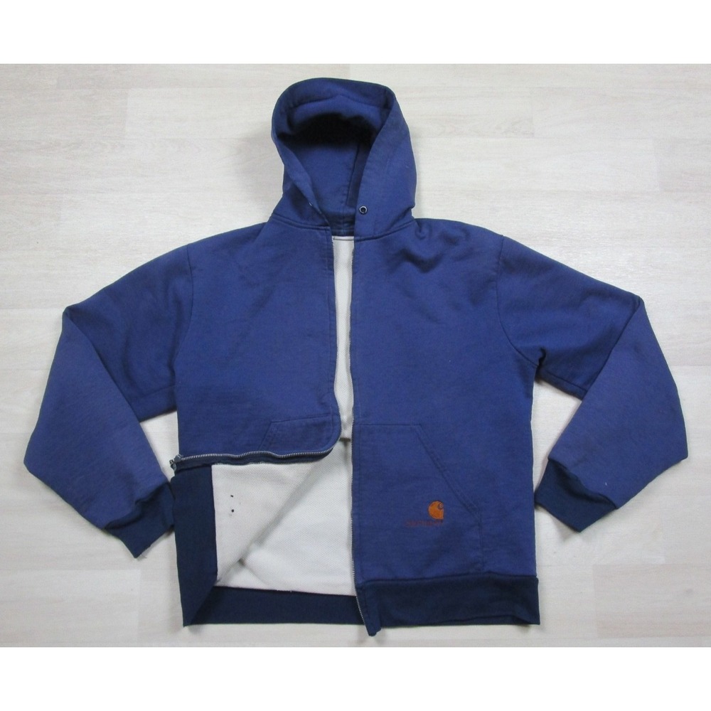 Vintage 90s Thermal Lined Carhartt Hoodie Men's (M) Full Zip Workwear JR105